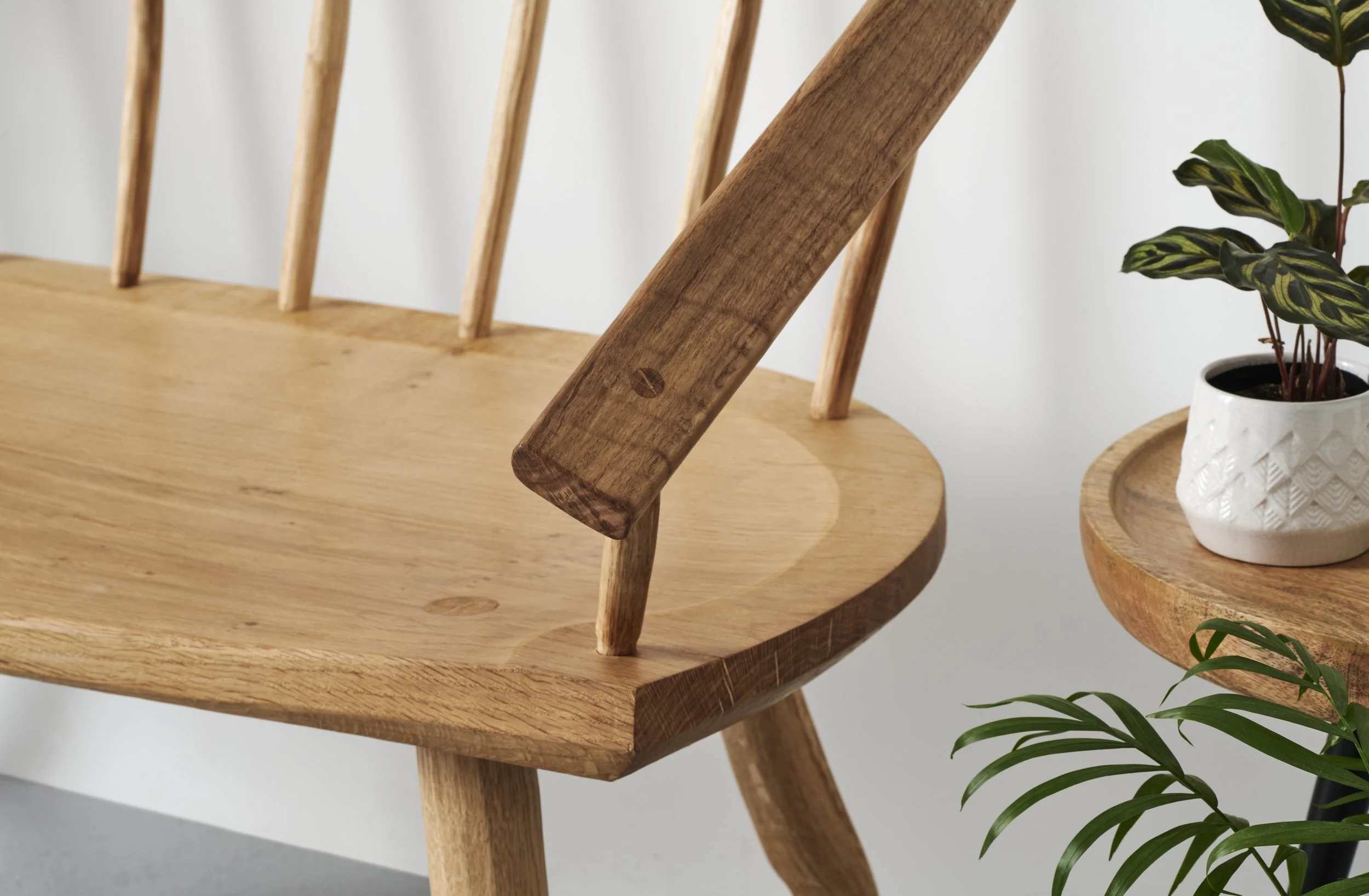 Salix Wooden Settee Bench for sale — Peter Lanyon Furniture